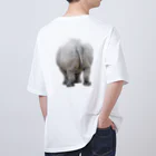 ueko0129のお座りするサイ Oversized T-Shirt