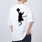 kuronekodoughnutsのくろねこドーナツ オーバーサイズTシャツ