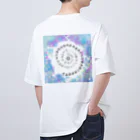 COCONUTchanのカタカムナウタヒ第5首第6首雨露デザイン Oversized T-Shirt