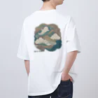 aokitaの【BLUE NORTH】空模様デザイン Oversized T-Shirt