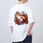 BENNY’S SHOPの花狐（背面） Oversized T-Shirt