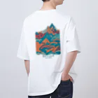 aokitaの【BLUE NORTH】ボルダーデザイン5 オーバーサイズTシャツ