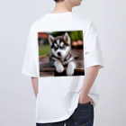 Kybeleのシベリアンハスキーの子犬のグッズ Oversized T-Shirt