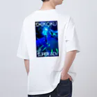 オカルトOnlineのアフリカツインネオン街 Oversized T-Shirt