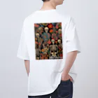 Skull sectionのドクロと花 Oversized T-Shirt