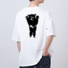 犬猫サロンぷらすのツキノワネコ オーバーサイズTシャツ