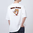 Rakudoku ToyohashiのNEKO KICK!! オーバーサイズTシャツ