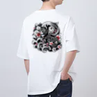 ねこの店のtatoo cat Oversized T-Shirt