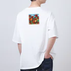 jj2424のティラノサウルス5 オーバーサイズTシャツ