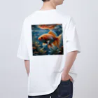 アートフル・メッセンジャーの金運招福金魚様 Oversized T-Shirt