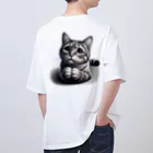 Amyaymのおねだり猫 オーバーサイズTシャツ