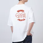 ハヤカワオトのBEARD PEOPLE T - Red Oversized T-Shirt