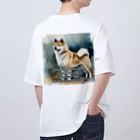 宗乙商店のSamurai Dog オーバーサイズTシャツ