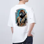KYūのペイズリーゴリラ オーバーサイズTシャツ