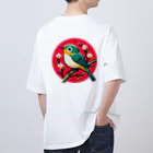 ハリネズミ商会のメジロ オーバーサイズTシャツ