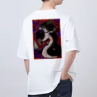 なまず生活の鯰いろいろ　あか Oversized T-Shirt