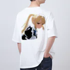 agomamushiの金髪ポニテメイドさん Oversized T-Shirt