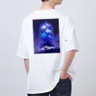 AQUAMETAVERSEのブリザードフラワーをガラスドームの中へ　ラフルール　1859 Oversized T-Shirt