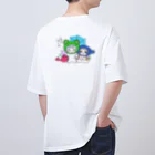 nya-mew（ニャーミュー）のニャロゲーロ(バックプリント) Oversized T-Shirt