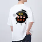 関西BBQ同好会公式の②【ロゴ】関西BBQ同好会（背景無し） Oversized T-Shirt