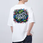 crazy money 【TikTok 金暮古事記】のcrazymoney  Oversized T-Shirt