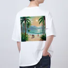 Paradise ExploreのPalm Breeze Bliss オーバーサイズTシャツ