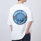すえch公式ショップの釣りKojiロゴアイテム Oversized T-Shirt