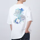 綾錦工房 りこりすの三味線 -雪月花-【月下美人】 Oversized T-Shirt