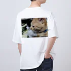 ayamomohidemiのキュートな猫猫あくび オーバーサイズTシャツ