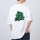 さりげないおふざけのバックプリントオーバーサイズTシャツ Oversized T-Shirt