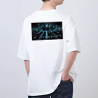 ETOWA_TOWAの未来都市の停電 オーバーサイズTシャツ