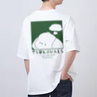 つくも町のお土産屋さんのPOPななべいぬT（緑） Oversized T-Shirt