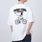 nidan-illustrationの"SWEET STEEL Cycles" #2 オーバーサイズTシャツ