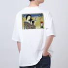 nidan-illustrationの"錦板を遣ふ女の図" #2 オーバーサイズTシャツ