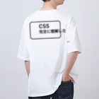 FUNNY JOKESのCSS完全に理解した バックプリントデザイン（背面プリント）ロゴデザイン オーバーサイズTシャツ