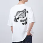 LalaHangeulのアノマロカリス　ハングルデザイン　バックプリント Oversized T-Shirt