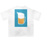 helloのビールが飲みたくなるTシャツ オーバーサイズTシャツ