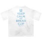 kg_shopの[☆両面] KEEP CALM AND BREAD CLIP [ライトブルー] オーバーサイズTシャツ