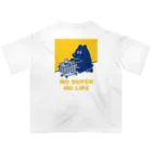 トマトマーケットのNO SUPER,NO LIFE(イエロー) Oversized T-Shirt