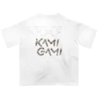 KAMI-GAMI from NTPの『KAMI-GAMI』backprint カモフラ オーバーサイズTシャツ