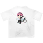 またたび/日本一周アイドルの両面デフォ オーバーサイズTシャツ