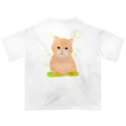 greetenの癒し猫　茶トラ オーバーサイズTシャツ