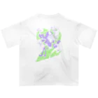 強ガールSHOPのI♡強ガール green&purple ver. オーバーサイズTシャツ