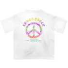 薈.collectionのLove＆peaceシリーズRainbowcolorバージョン オーバーサイズTシャツ