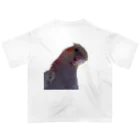 【ゆいみん】オカメインコとキノコの雑貨屋さんの荒ぶるオカメインコ オーバーサイズTシャツ