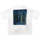 c5watercolorの水彩ペイント・夜にとける オーバーサイズTシャツ