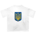 独立社PR,LLCのウクライナ応援 Save Ukraine 徹底抗戦 Oversized T-Shirt