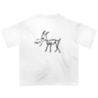 鹿骨-SHIKACOTTSU-の鹿骨　SHIKACOTTSU オーバーサイズTシャツ