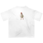 もちらむショップの白文鳥のおもちちゃん オーバーサイズTシャツ