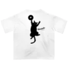 kuronekodoughnutsのくろねこドーナツ オーバーサイズTシャツ